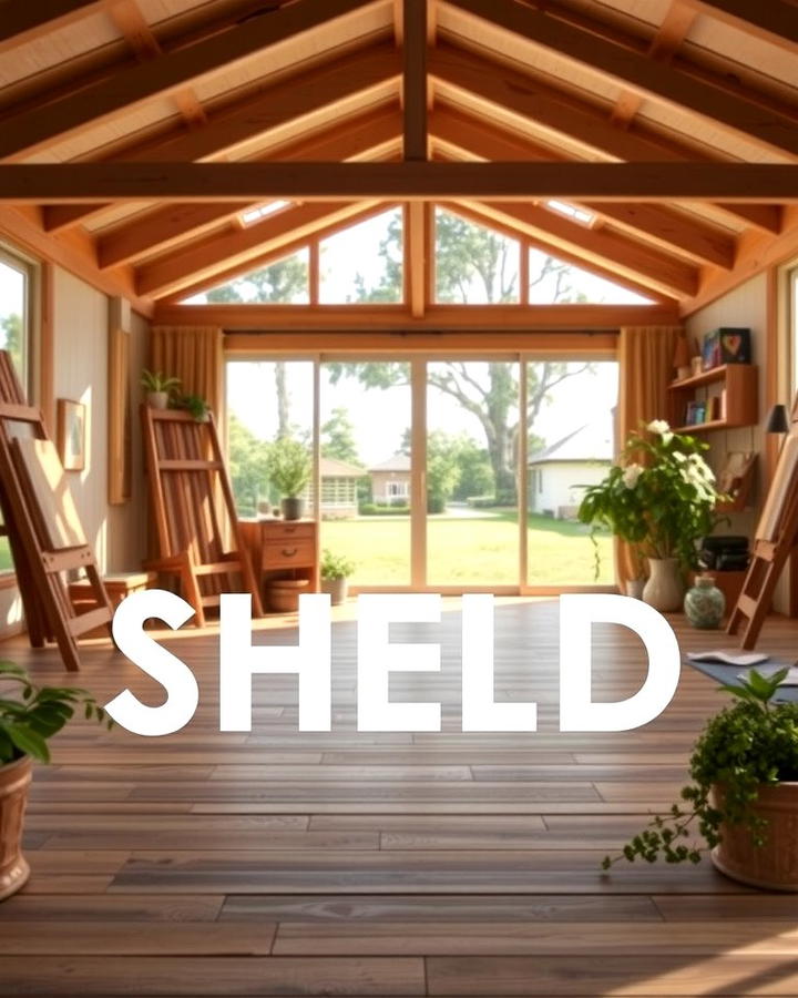 Artistic Studio Shed - 25 wood shed ideas