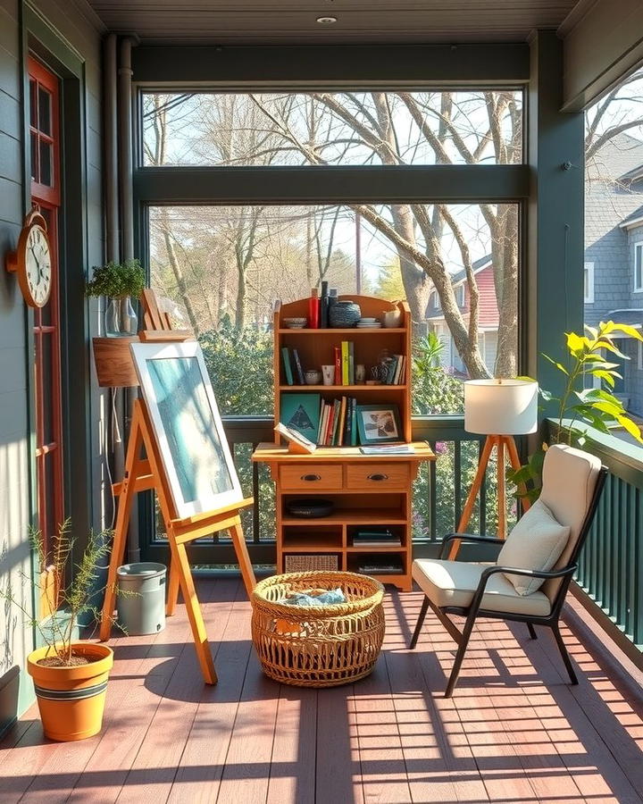 Artistic Studio Space - 25 Side Porch Ideas