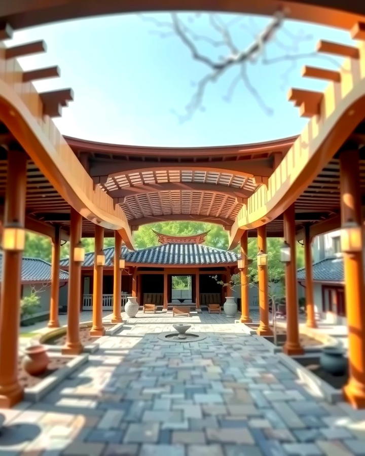 Asian Inspired Pergola - 25 Patio Pergola Ideas