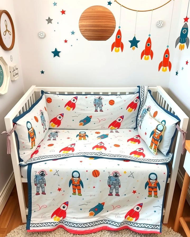 Astronaut Themed Bedding - 25 Space-themed Nursery Ideas