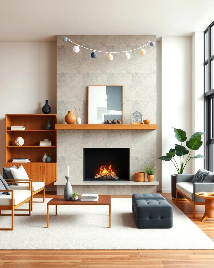 Asymmetrical Mantel Design - 25 Off-center Fireplace Ideas