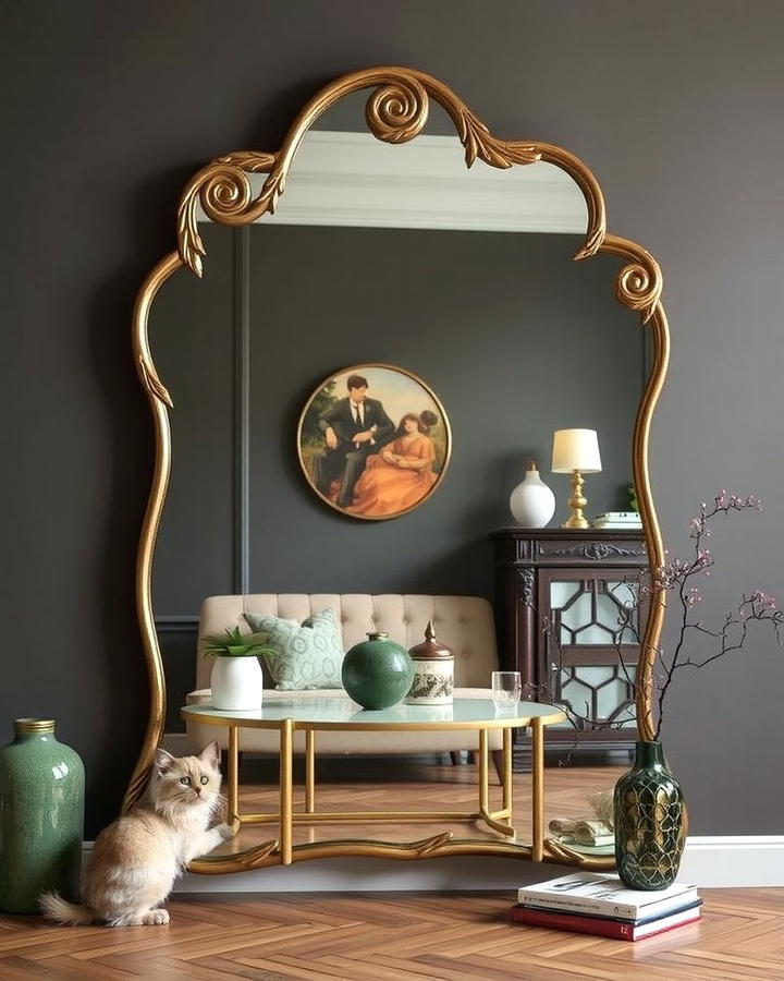 Asymmetrical Mirror Frames - 30 Art Nouveau Interior Design Ideas