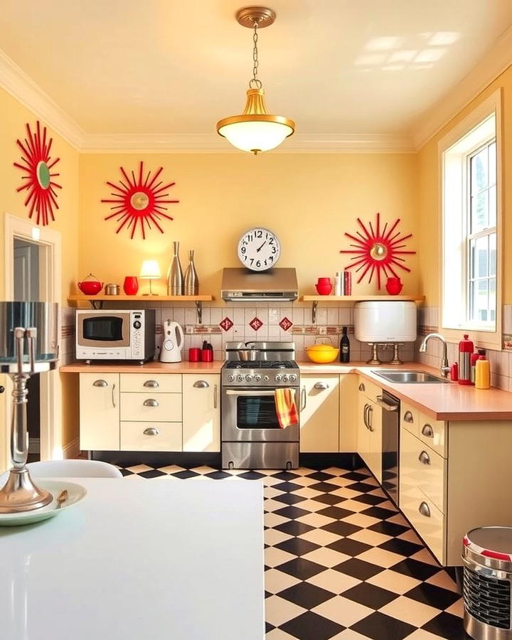 Atomic Starburst Decor - 25 Retro Kitchen Ideas