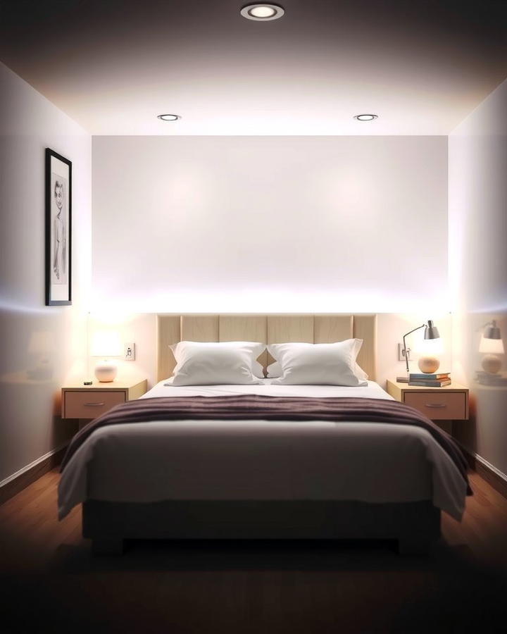 Backlit Headboards for Subtle Drama - 25 small bedroom lighting ideas