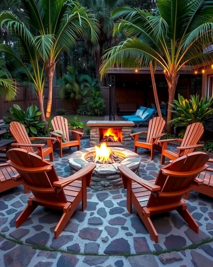 Backyard Fire Pit Area - 30 Florida Backyard Ideas