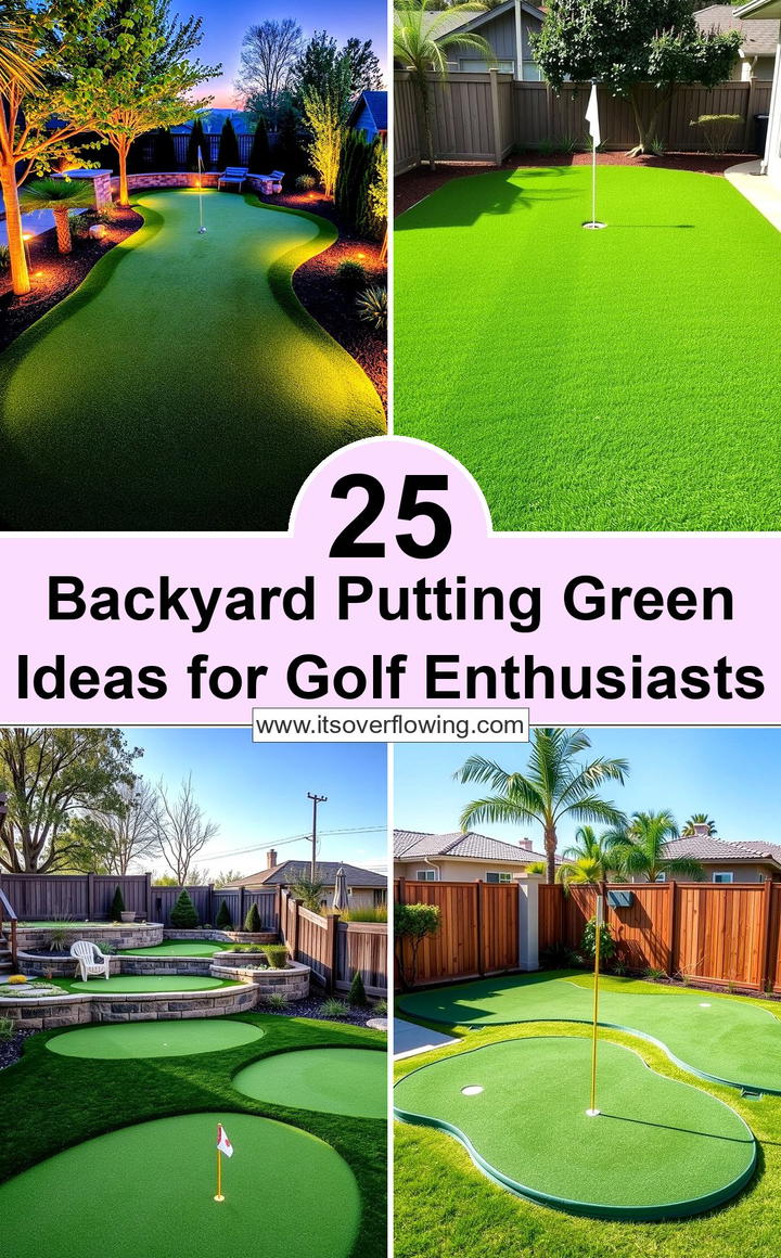 Backyard Putting Green Ideas for Golf Enthusiasts