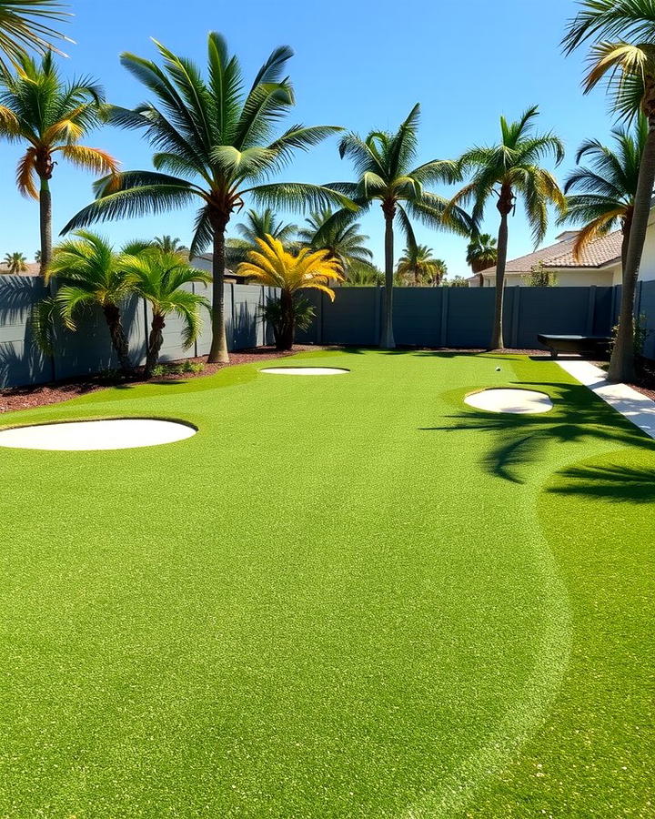 Backyard Putting Green - 30 Florida Backyard Ideas