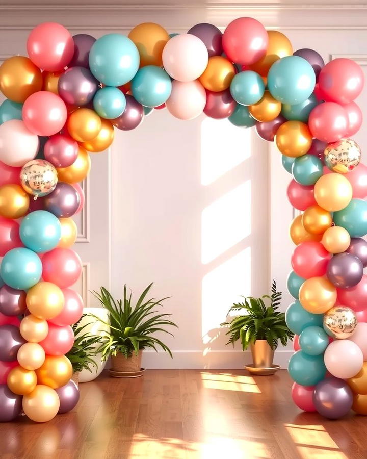 Balloon Garlands for a Festive Touch - 25 Party Decoration Ideas