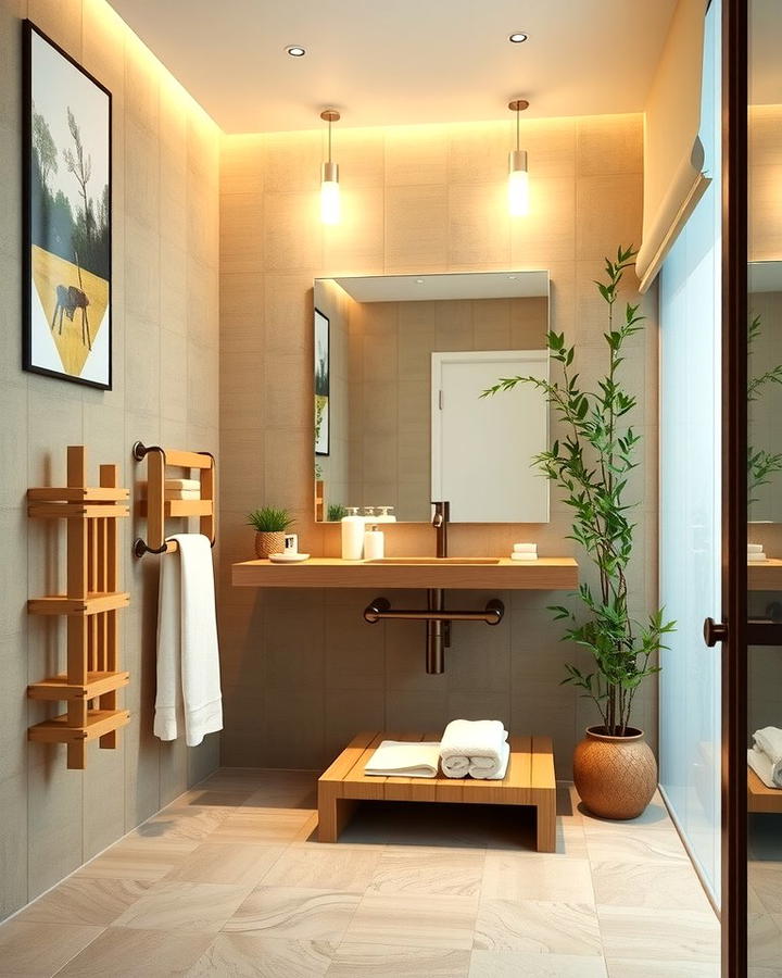 Bamboo Accents for a Zen Feel - 25 Natural Bathroom Ideas