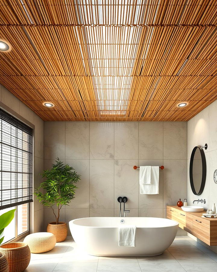 Bamboo Ceilings for Eco Friendly Style - 25 Wood Ceiling Ideas