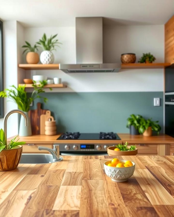 Bamboo Countertops for Sustainability - 25 Organic Kitchen Design Ideas