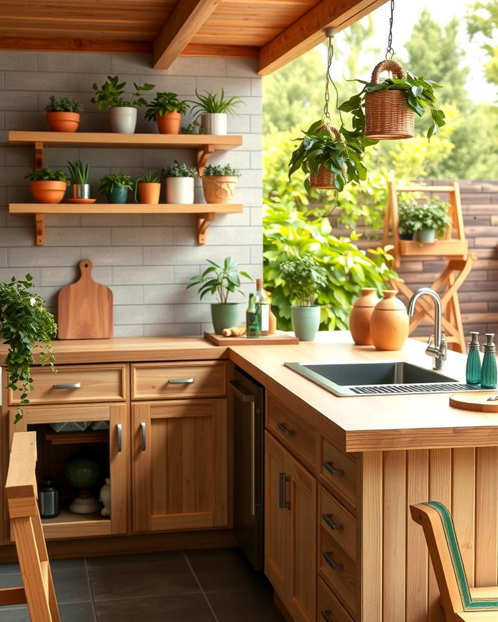 Bamboo Countertops for Sustainability - 25 Outdoor Countertop Ideas