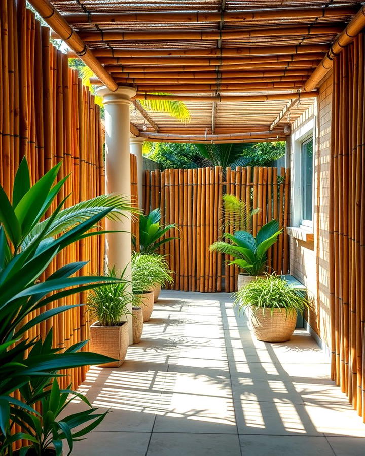 Bamboo Fencing - 25 Privacy Patio Ideas