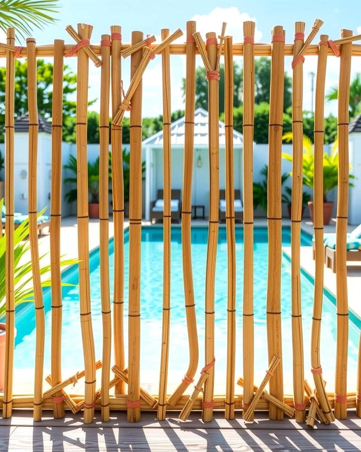 Bamboo Fencing Rolls - 25 Temporary Fence Ideas