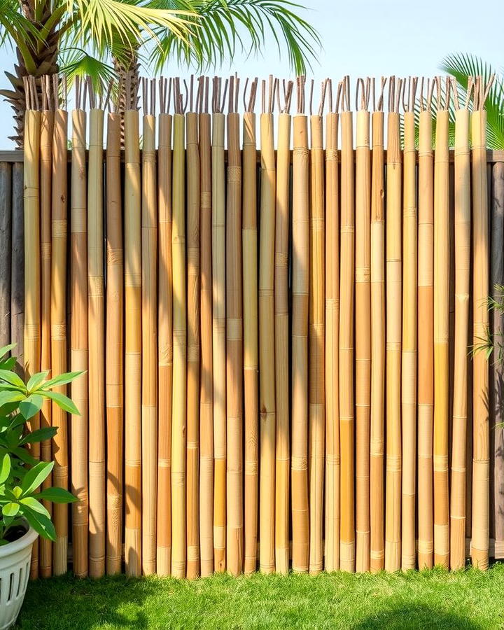 Bamboo Privacy Fence - 25 Outdoor Privacy Screen Ideas