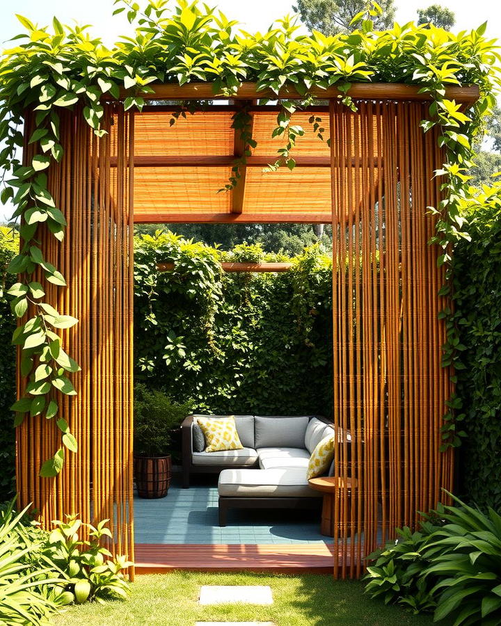 Bamboo Privacy Screens - 25 Shady Garden Ideas