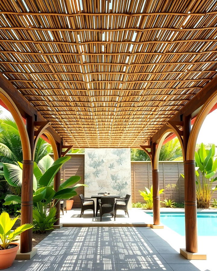 Bamboo Reed Covers - 25 Pergola Cover Ideas