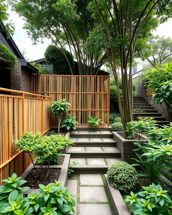 Bamboo Screening for Privacy - 25 Terraced Garden Ideas