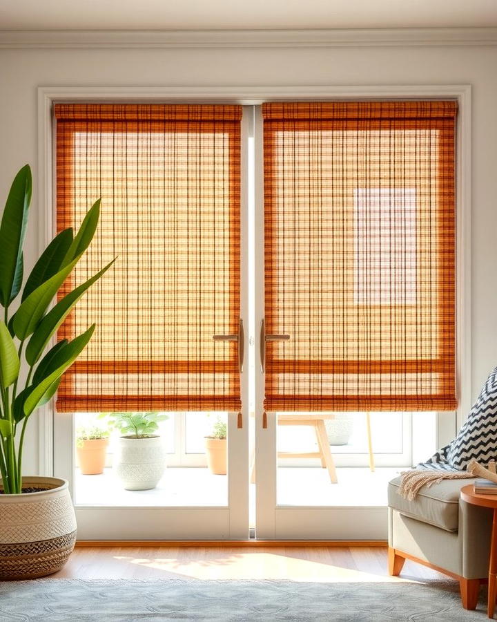 Bamboo Shades for an Eco Friendly Option - 25 Sliding Door Curtain Ideas