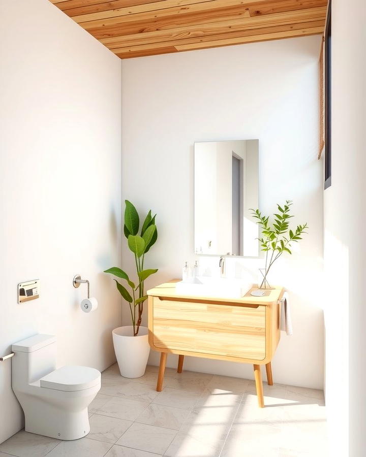 Bamboo Vanity - 25 Natural Bathroom Ideas