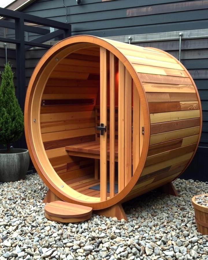 Barrel Sauna - 25 Outdoor Sauna Ideas