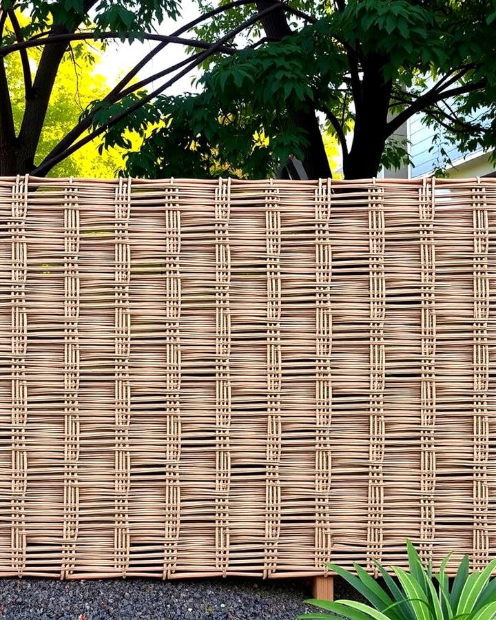 Basket Weave Fence - 25 Wood Fence Ideas