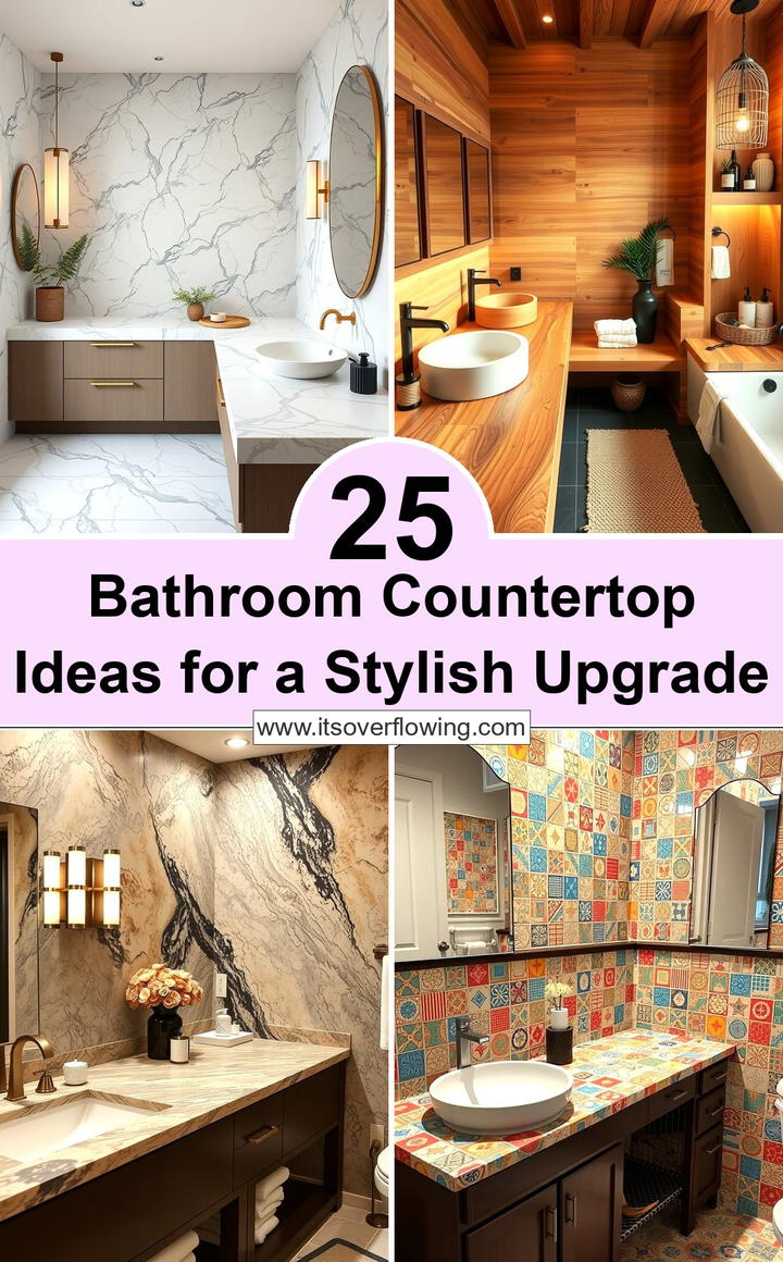 Bathroom Countertop Ideas for a Stylish Upgrade