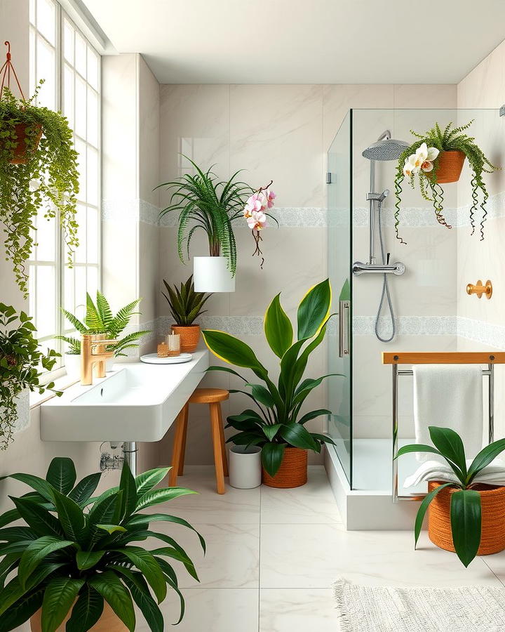 Bathroom Oasis with Plants - 25 Plant Room Ideas