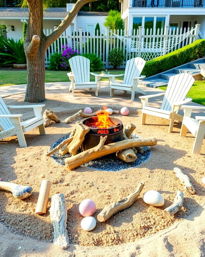 Beach Inspired Fire Pit - 25 Sunken Fire Pit Ideas