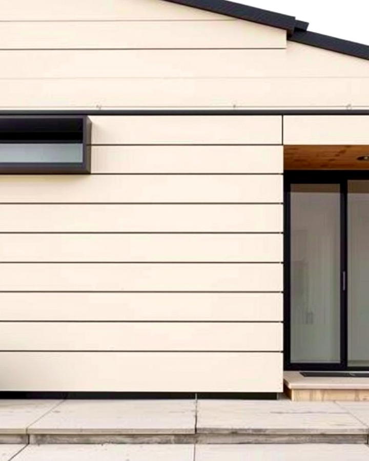 Beige and Black Horizontal Paneling - 30 beige and black house exterior ideas