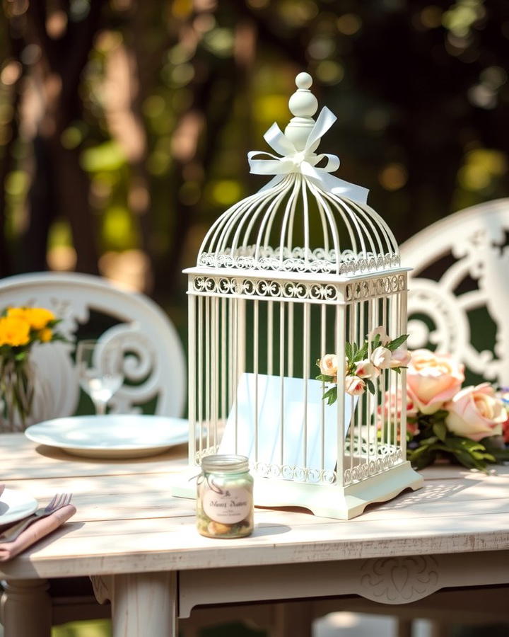 Birdcage Card Box - 30 Wedding Card Box Ideas