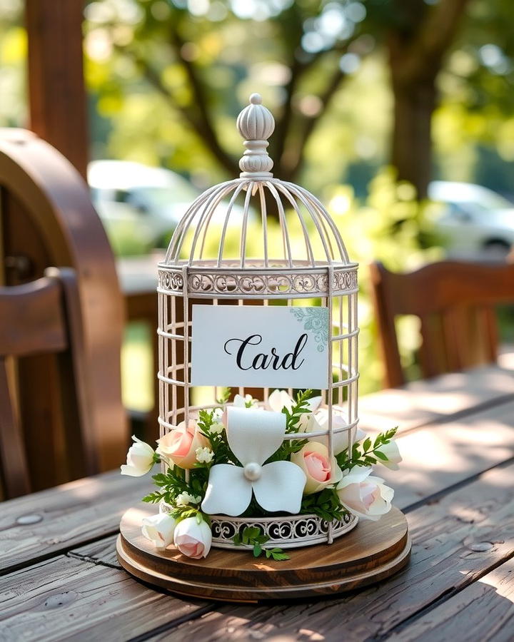 Birdcage Wedding Card Holder - 30 Wedding Card Box Ideas