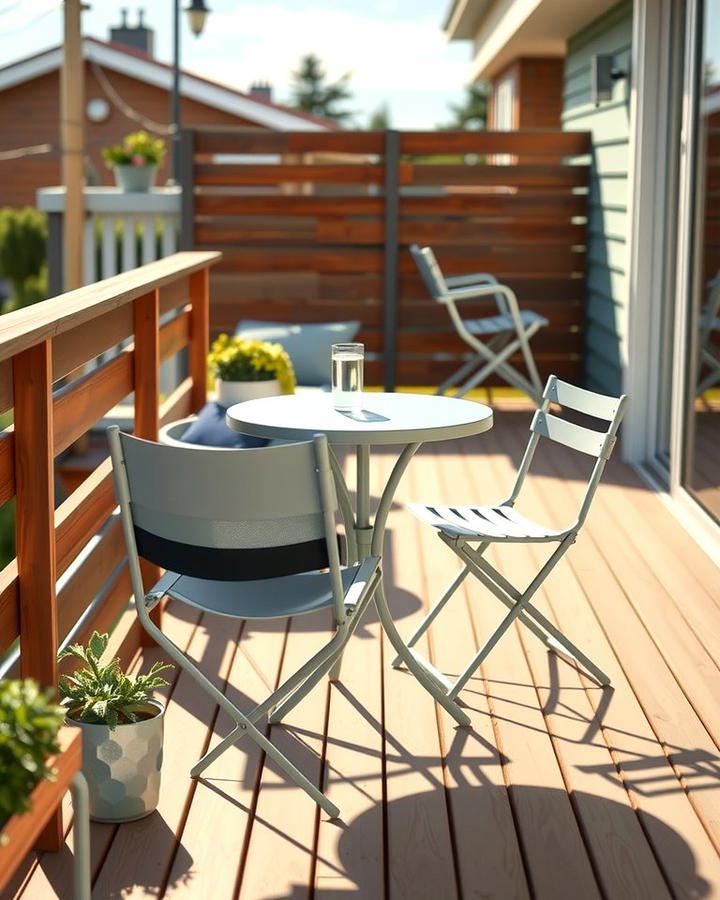 Bistro Dining Sets - 25 Small Deck Ideas