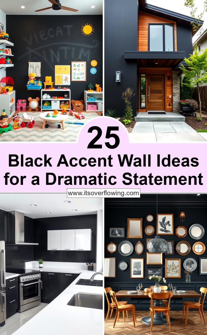 Black Accent Wall Ideas for a Dramatic Statement