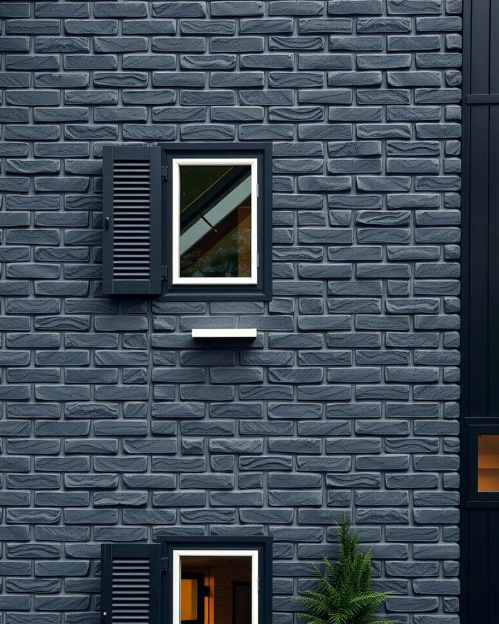 Black Brick Exterior - 25 Modern Black Houses