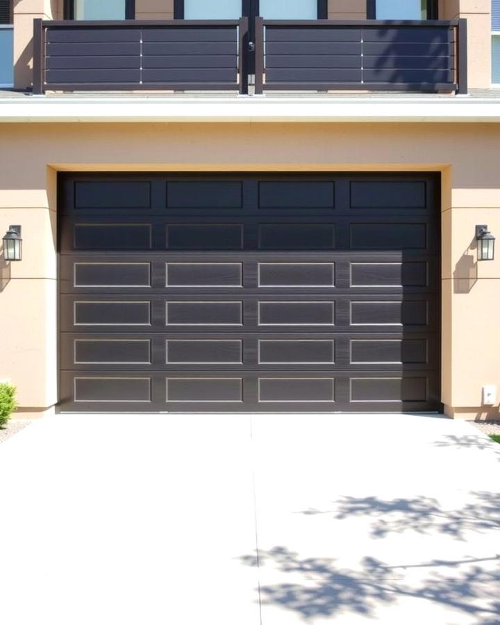 Black Garage Doors with Beige Walls - 30 beige and black house exterior ideas