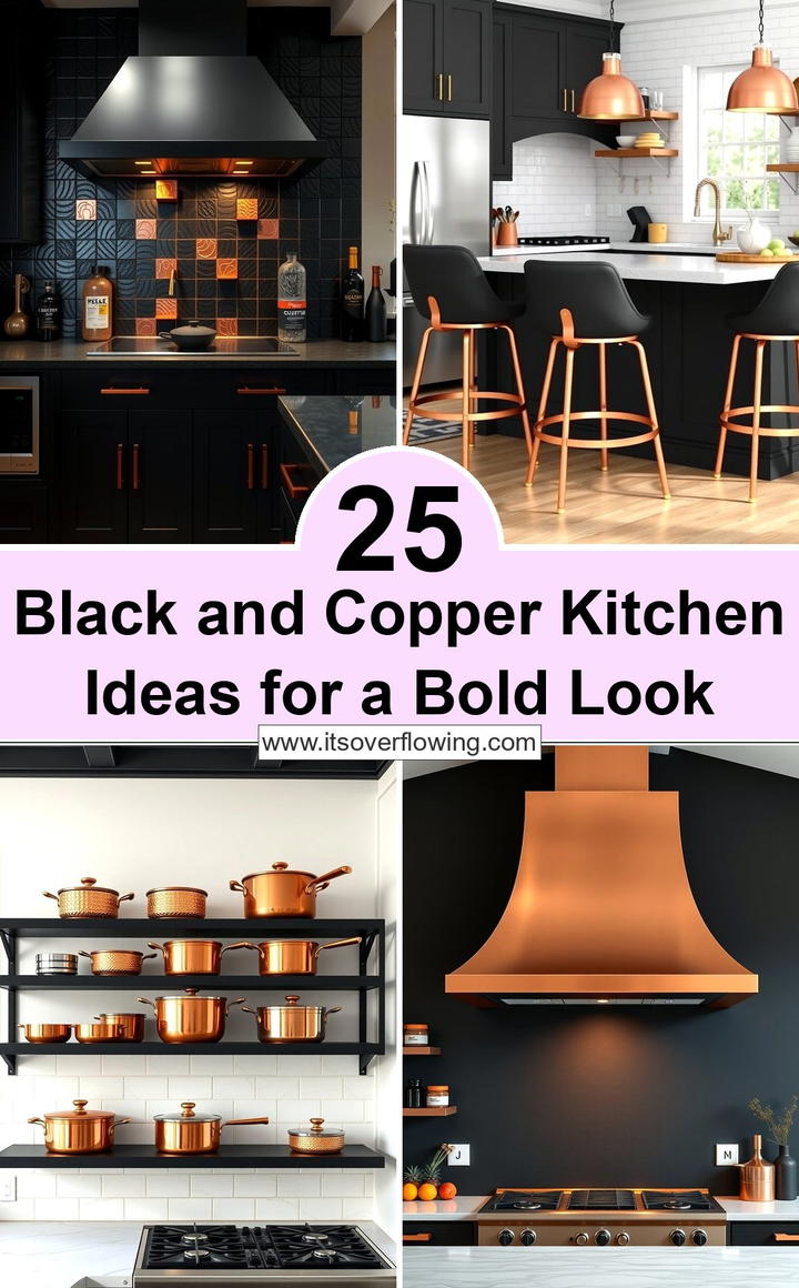 Black and Copper Kitchen Ideas for a Bold Look