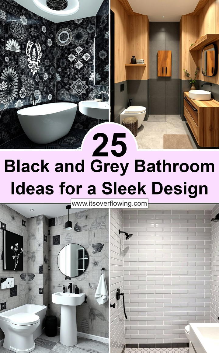 Black and Grey Bathroom Ideas for a Sleek Design