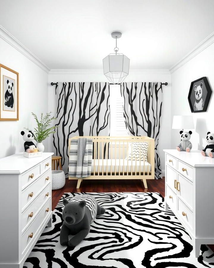 Black and White Animal Theme - 30 Black and White Nursery Ideas