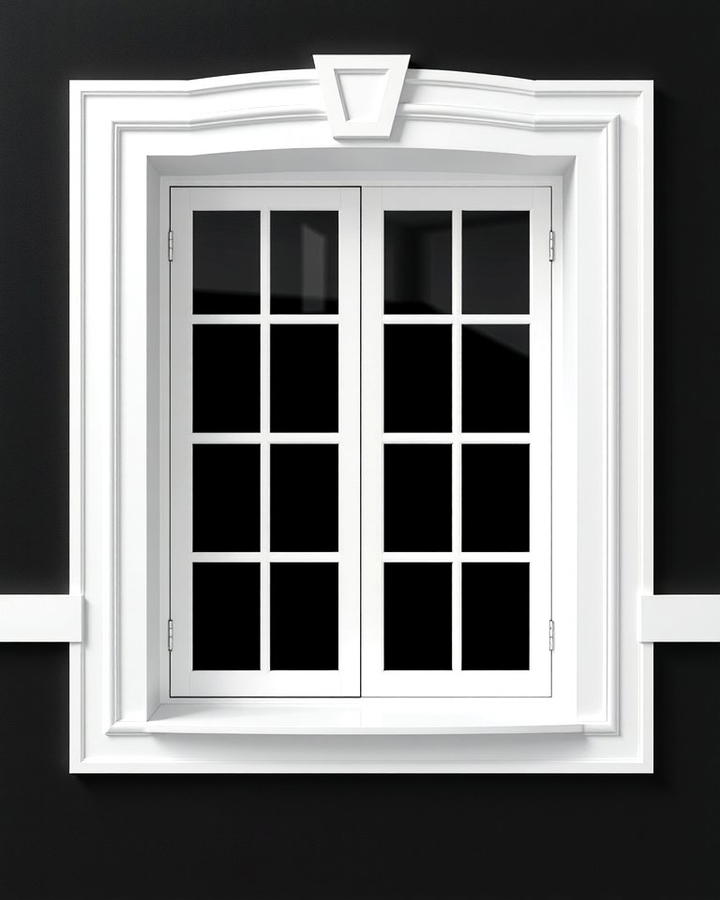 Black and White Dual Tone Trim - 30 Modern Window Trim Ideas