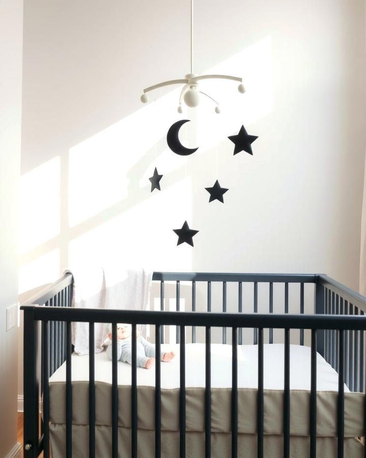 Black and White Mobile - 30 Black and White Nursery Ideas