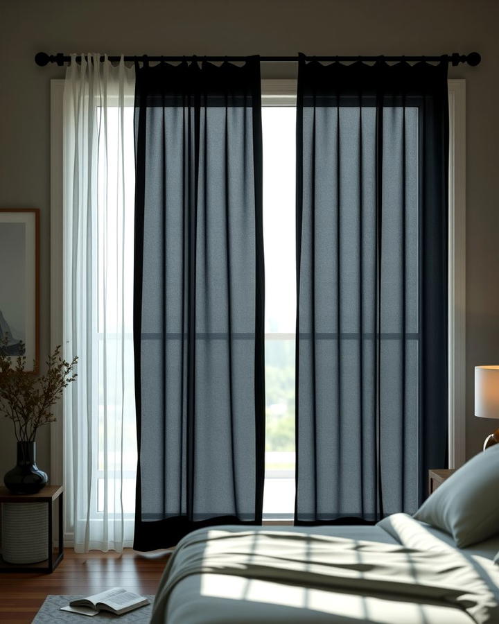 Blackout Curtains for Maximum Privacy - 25 Sliding Door Curtain Ideas