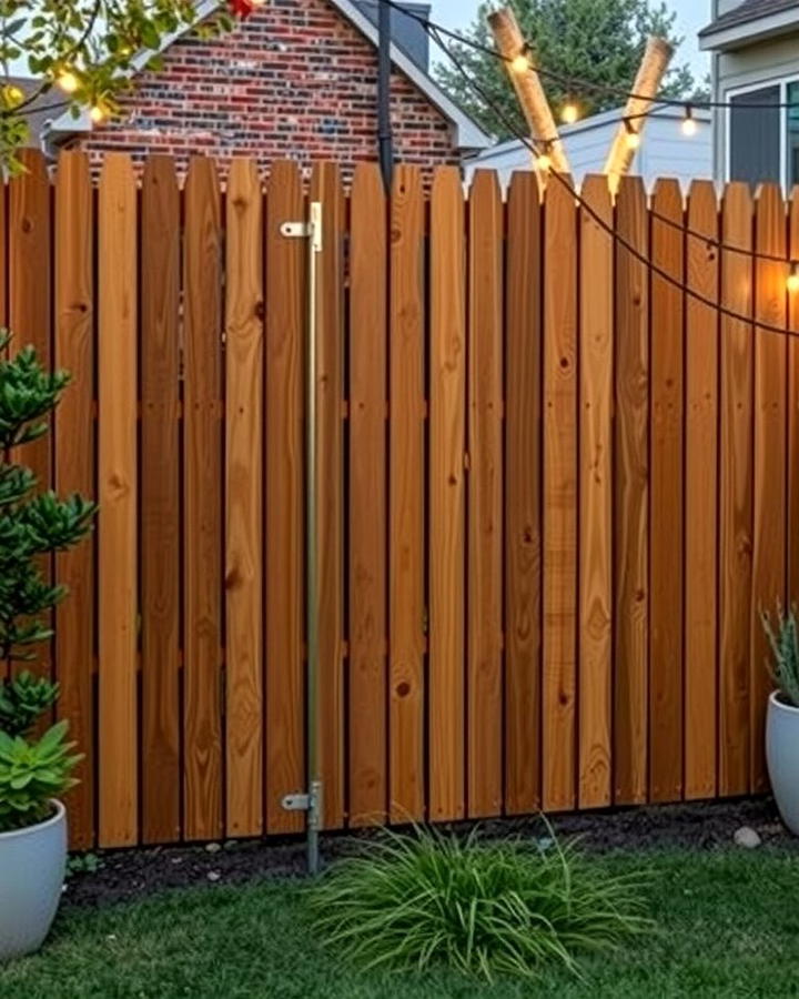 Board on Board Fence - 25 Wood Fence Ideas