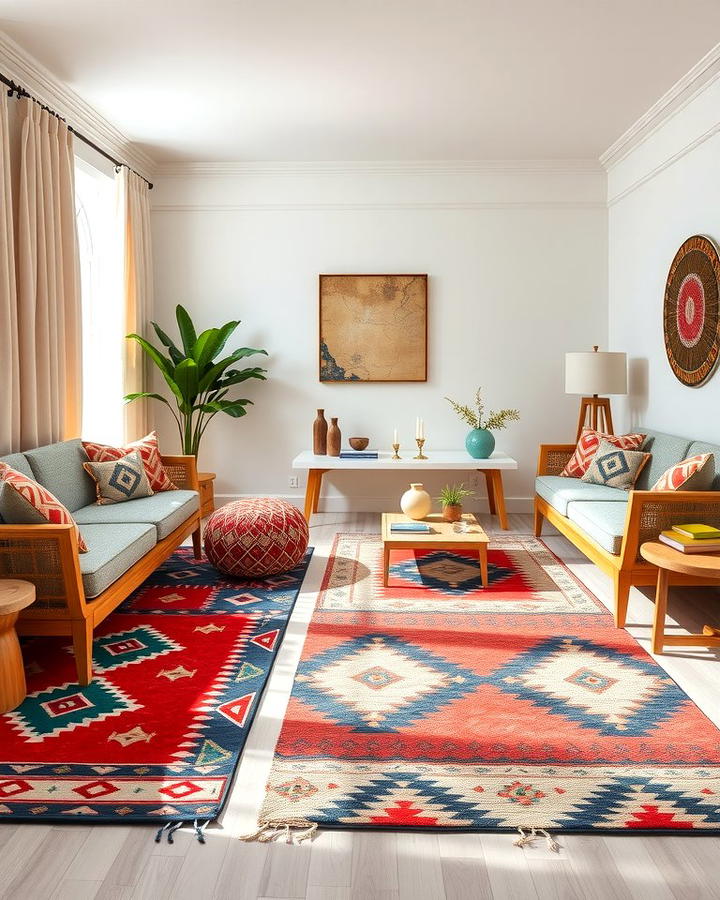 Bold Geometric Patterns - 30 Southwestern Decor Ideas