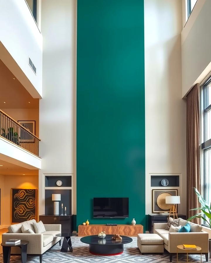 Bold Paint Colors for Drama - 30 High Ceiling Tall Wall Decor Ideas