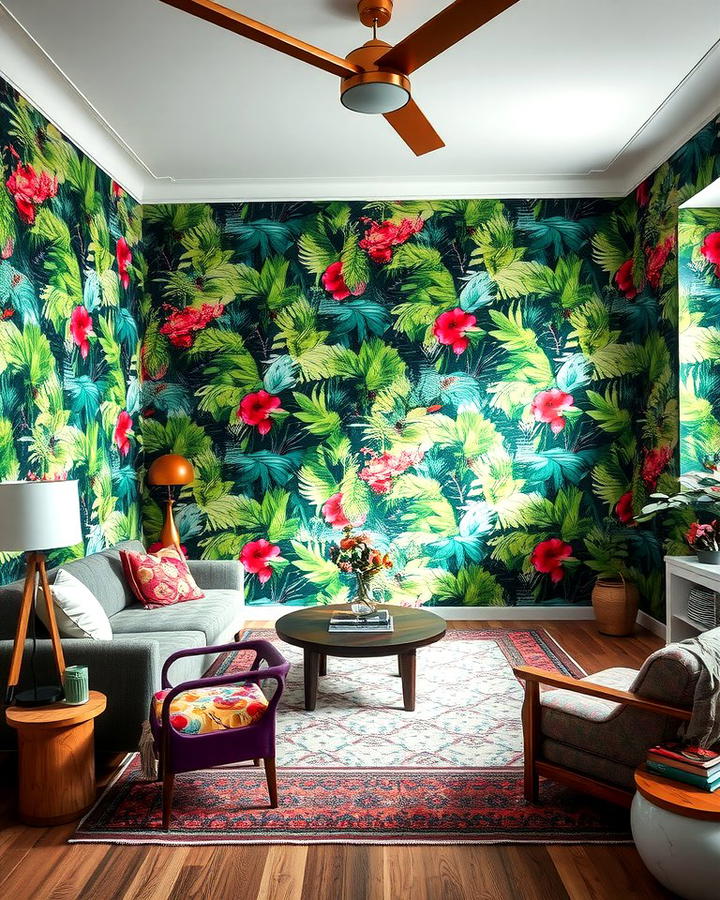 Bold Wallpaper Choices - 30 Bohemian Maximalist Decor Ideas