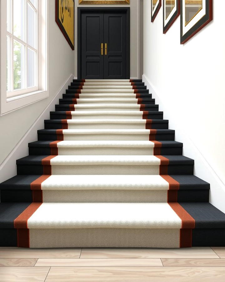 Border Designs for Defined Edges - 25 Stair Runner Ideas