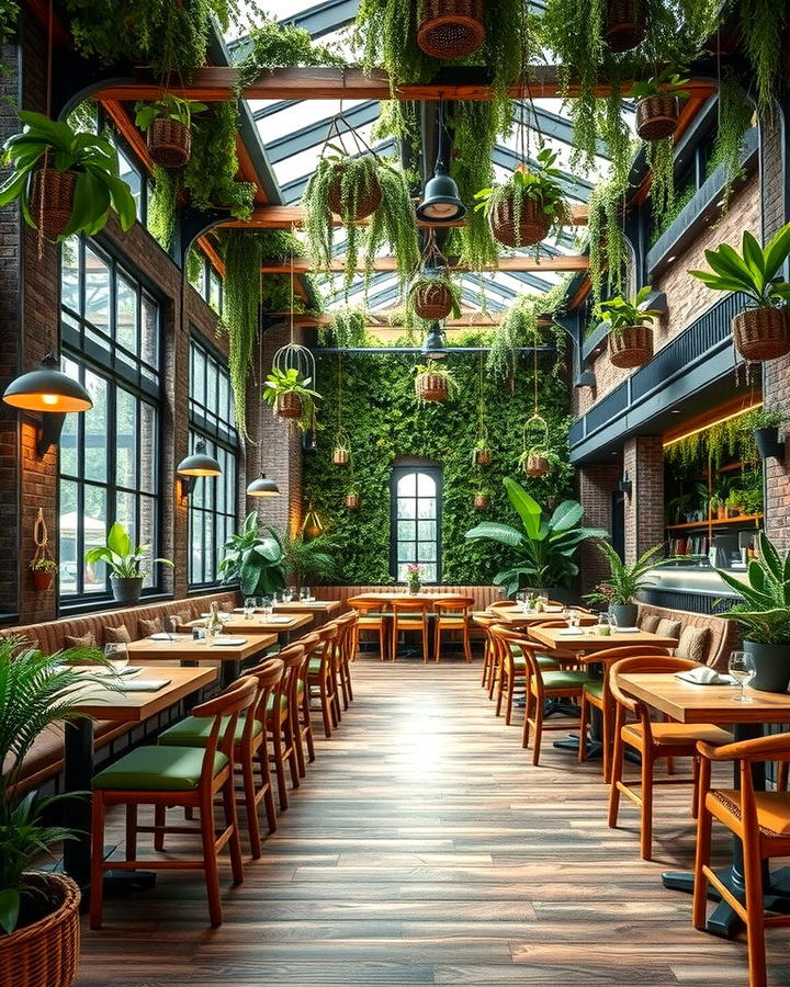 Botanical Haven - 25 Restaurant Interior Design Ideas