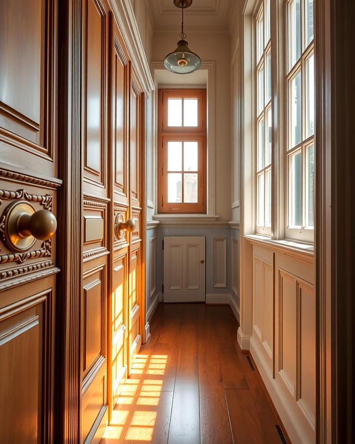 Brass Door Hardware - 25 Victorian Hallway Ideas