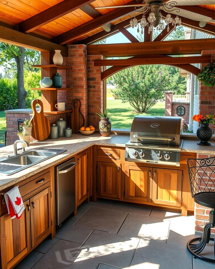 Brick Countertops 2 - 25 Types of Outdoor Kitchen Countertops